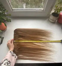 ZZHAIR-extensiones de cabello humano liso de 16 -24, cabello Remy hecho a máquina, 100%, sin clips, 100g/Ud.