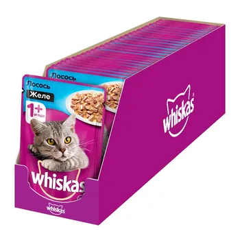

Whiskas spider for cats (jelly), Salmon, 24 * 85 g.