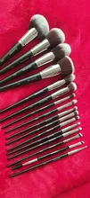 Sywinas brocha maquillaje set 15 piezas Kit de herramienta brochas de maquillaje de pelo sintético natural negro de alta calidad brochas maquillaje profesional