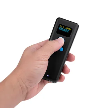 

2D CMOS portable bluetooth barcode scanner with memory outdoor qr code reader wired&wireless USB interface with display EVAWGIB