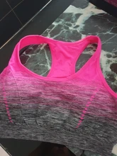 VEQKING-Sujetador deportivo, top deportivo con relleno, secado rápido, sin costuras, para yoga, correr o fitness