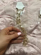 IPARAM-cadena gruesa con cierre de palanca para mujer, collares de oro con círculo entrelazado mixto, Gargantilla minimalista, joyería