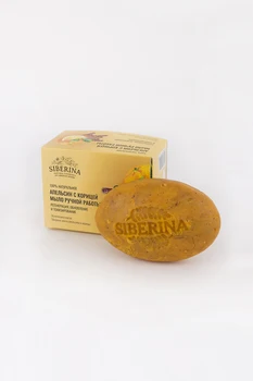 

Natural Soap "orange with cinnamon" SIBERINA