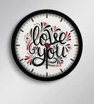 

Personalized Valentine's Day Design Wooden Wall Clock-82