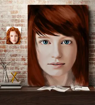 

Personalized Women 'S Artistic Portrait Design Canvas Table 50x70cm-13