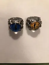 Anillo con diseño de ojo malvado para hombre y mujer, joyería masculina en 4 colores, estilo Punk, con personalidad, accesorios para Club nocturno