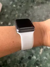 Correa de lazo individual para Apple Watch 6, banda de 44mm y 40mm para iWatch de 38mm y 42mm, pulsera de silicona para series 6 5 4 3 2 SE
