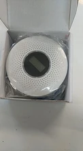 ANPWOO 2 en 1 pantalla LCD de monóxido de carbono y de humo Detector de Combo de la batería operado de alarma de CO con LED luz intermitente de sonido de advertencia
