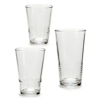 

Set of glasses (17 x 40 x 25 cm) (18 Pieces) 6 x (51 cl) / 6 x (34 cl) / 6 x (23 cl)