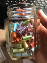 100 unids/lote mensaje en botella mensaje lindo cápsula carta de amor pastilla Color claro Mini Botella de deseo regalo de navidad regalo de vacaciones