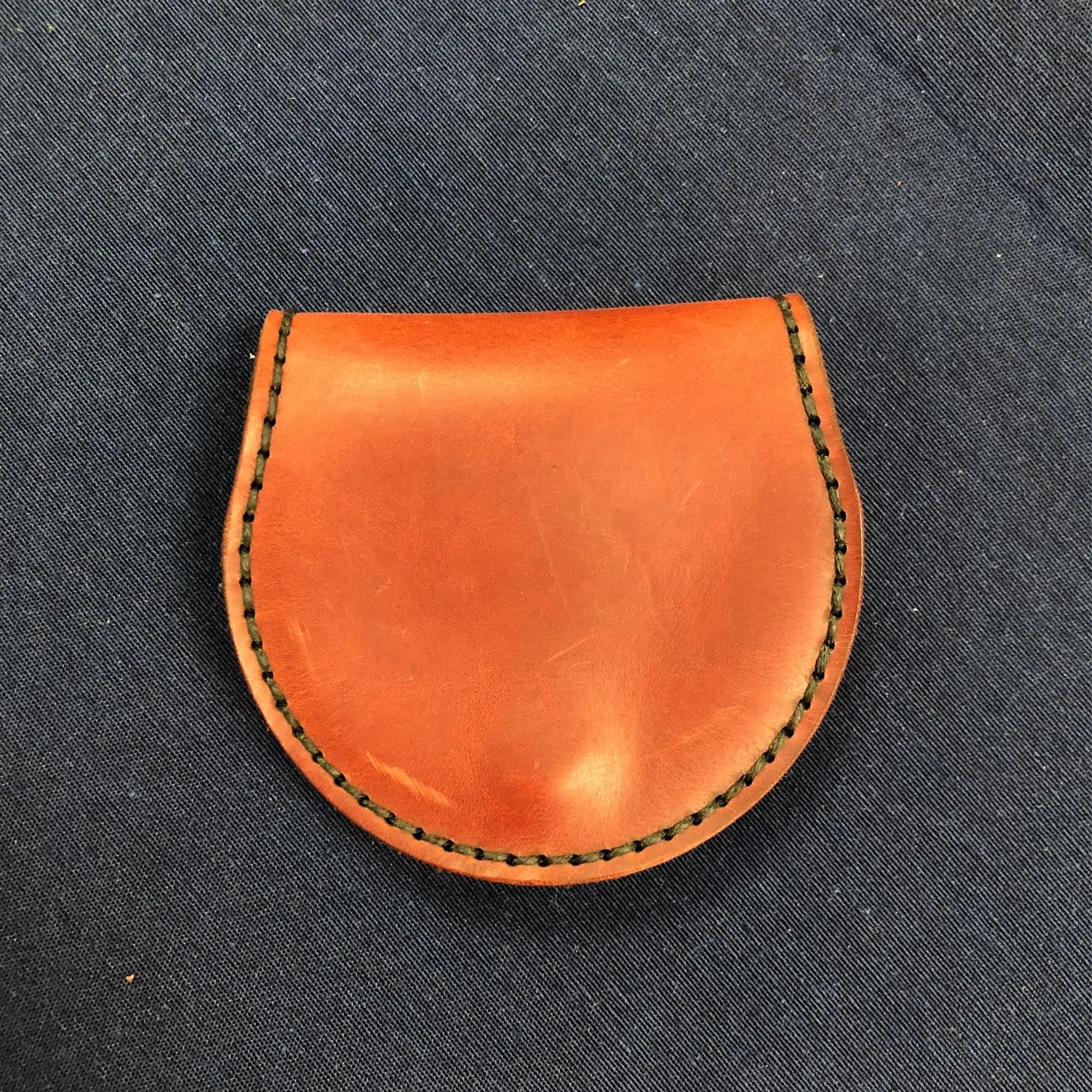 Ipekbazaar DIY Handmade Genuine Leather Mini & Snap Coin Purse Making Kit Specially Cut Crazy Leather Pieces for  Badge Holder