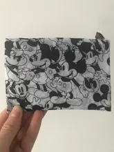 Bolso plegable de dibujos animados de Disney, bolsa de almacenamiento de gran capacidad de 50x60cm, verde, con dibujos animados, para ir de compras