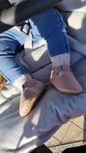 Mocasines de cuero suave para bebé, zapatos con suela de goma para recién nacido, primeros caminantes, con borde Floral, zapatos de bebé para niña, antideslizantes