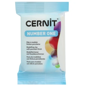 

Ce0900056 plastic polymer baked 'cernit No. 1 '56-62 gr. (010 White)