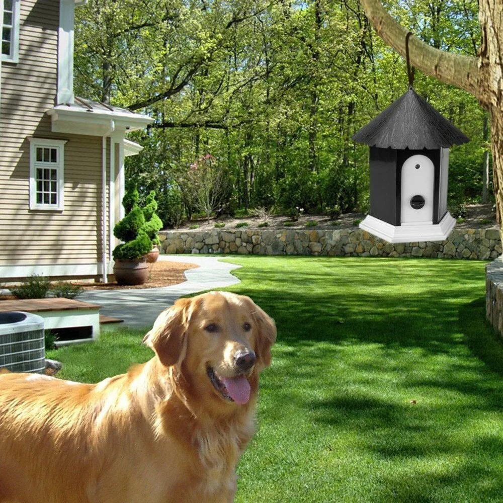 Outdoor Ultrasonic Deter Annoying Anti Bark Control Pet Dog No Barking House BNF