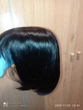 Bob corto pelucas de cabello humano brasileño liso, pelucas de corte corto Remy para mujeres negras, Color Natural, pelucas de máquina completa con explosión