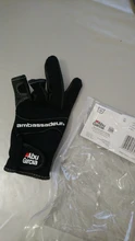 ABU Garcia-guantes de pesca de cuero de alta calidad, cómodos, antideslizantes, para pesca al aire libre, 1 par