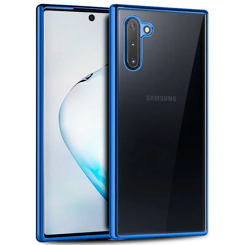 Чехол samsung N970 Galaxy Note 10 Edge металлик(синий