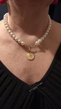 Pearl Necklaces Jewelry Shell 17KM Cross-Choker Vintage Multi-Layer Fashion Women 