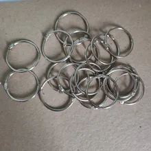 Lote de 10 unids/lote hoja metálica suelta, anillas con bisagras, llaveros, álbum de recortes, manualidades