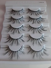 Wispies Lashes Extension-Tools Faux-Mink-Hair Natural Long 5pairs Full-Volume-Fluffy