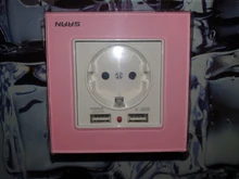 Eu-Power-Socket-Socket Outlet Glass-Panel Usb-Charging-Port Crystal Wall SRAN with 16A