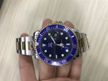 Men Watch Quartz Dive-Rolexable Stainless-Steel Sports Top-Brand Reloj Waterproof Green