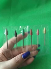 ERUIKA 6 unids/set de goma del taladro del clavo de fresado para manicura poco Flexible pulidora máquina Archivo de clavo eléctrico herramientas de arte