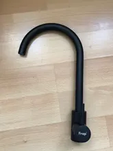 Frap-grifo de fregadero de cocina de acero inoxidable, rociador con pintura en aerosol negra, mezclador de agua fría y caliente de un solo Mango, Y40001/3