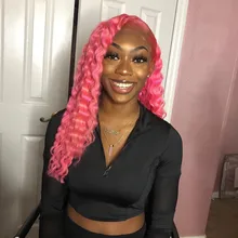 QUEEN BEAUTY-mechones de pelo rubio rizado brasileño, pelo humano Rubio de ondas profundas, trama de pelo de 8 - 30 pulgadas, 1, 3, 4 Uds., envío gratis