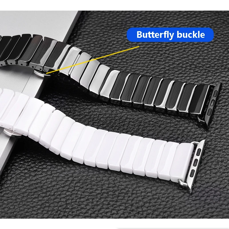 Керамический ремешок для apple watch 44 мм 40 мм iwatch 42 мм 38 мм ...