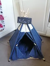 Cat Bed House Teepee Cushion Pet-Tent Puppy Available Outdoor Portable For Dog with Thick