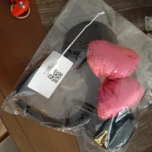 ZAFILLE-cintas para el pelo de orejas de Minnie para niña, cinta para el pelo para sesión de fotos, sombreros de fiesta de cumpleaños, accesorios para el cabello para niña