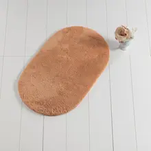 Коврик для ванной-коврики | коврик для ванной нескользящие Противоскользящие коврики оранжевого цвета Овальный 60X100 см