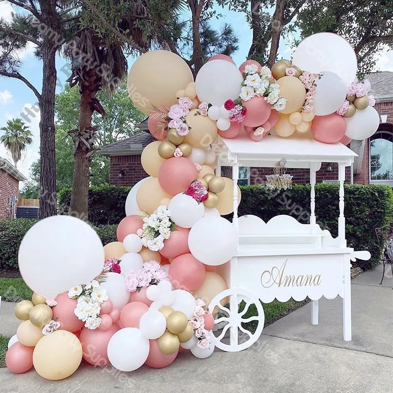 CHRISTENING BABY PINK FOIL BALLOON DISPLAY WITH INSTRUCTIONS PARTY DECORATIONS