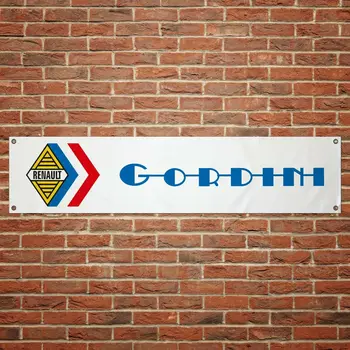 

Renault Alpine GORDINI Banner pvc tent decoration sport garage decoration workshop Banner decoration
