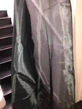 Capa de barbería profesional, tela para salón de peluquería, envoltura de tela para barbería, delantal protector, bata de corte de pelo impermeable, color negro