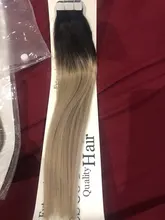 Human-Hair-Extensions Skin-Weft Tape-In Balayage Remy Color-Machine Seamless-Glue 30g/Pack
