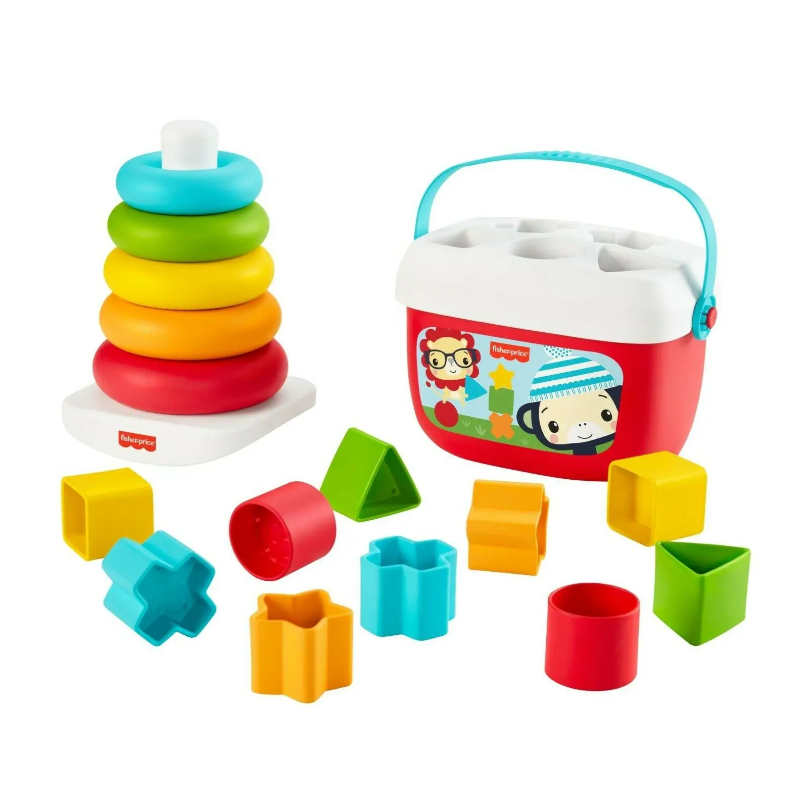Fisher Price Подарочный набор &quotПирамидка и Сортер&quot|Игрушки развивающие| |