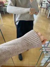 Sweater Pullovers Mock-Neck Beige Purple Winter Green 8-Colors High-Quality Women C-232