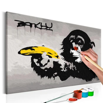 

DIY picture-Monkey (Banksy Street Art Graffiti) - 60x40 cm