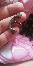 Padlock Hasp Furniture Hardware Screws Jewelry Wooden-Box Iron Bronze KAK Mini Antique