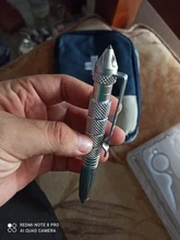 Herramienta de defensa Personal de alta calidad, bolígrafo táctico de autodefensa, multiusos, de aluminio, antideslizante, portátil, para exteriores, EDC