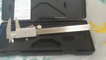 FUJIWARA-Calibrador digital de acero inoxidable Vernier, de 0 a 150mm, 1/64 fracción/MM/pulgada, LCD, resistente al agua, IP54