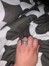 Conjunto de anillos de boda para mujer, de lujo, Plata de Ley 925, grande, compromiso, dedo africano, regalo de Navidad, joyería R4428