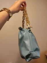 Bolso de cuero suave para mujer, bolsa nube, de un solo hombro, cruzado, de lujo, para el día