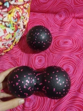 Pelota de miofascia EPP Lacrosse, Bola de masaje de cacahuete de alta densidad, ligera, Fitness, ejercicio, Fascia, alivia el dolor, Yoga