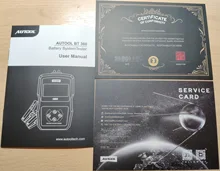 AUTOOL-Probador de batería BT360 de coche, analizador digital de 12V, prueba automática de baterías de vehículos, herramientas de diagnóstico de carga, escáner