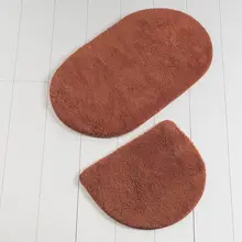 Коврики для ванной, Нескользящие Противоскользящие коврики, Нескользящие Противоскользящие коврики, набор овальных цветов, 2'Li 60X100 cm-50X60 см