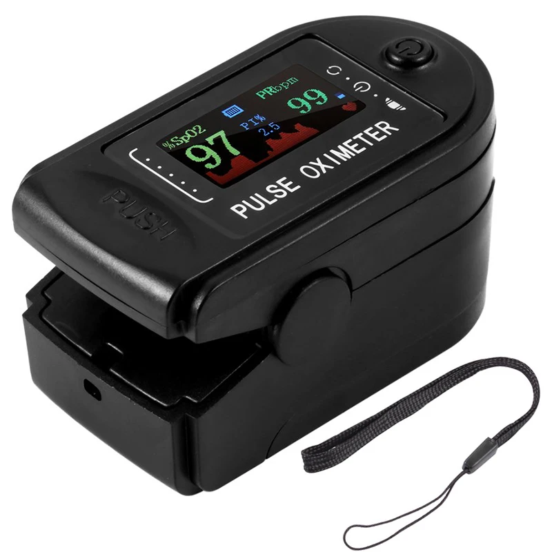 Пульсоксиметр на кончик пальца измеритель насыщенности и пульса Tft цветной экран